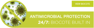 Antimicrobial protection - 24/7 Biocote built in
