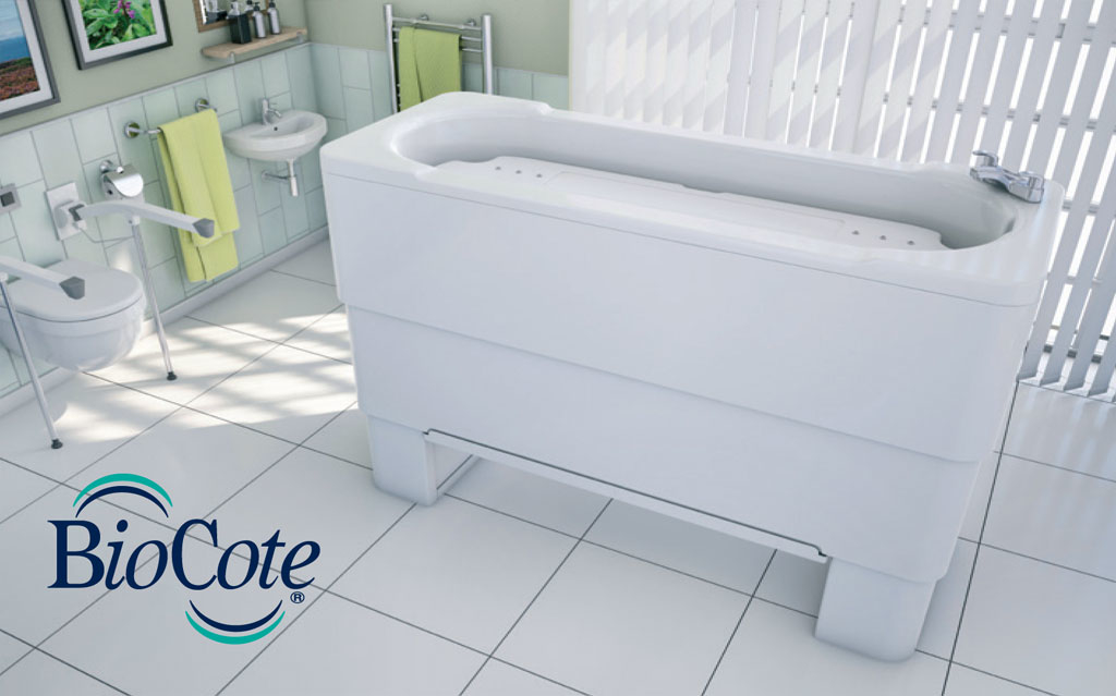 Gemini 2000 bath with Biocote protection logo