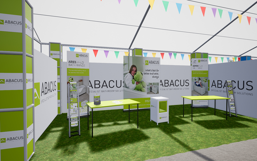 Abacus stand at the DAD event 2020.