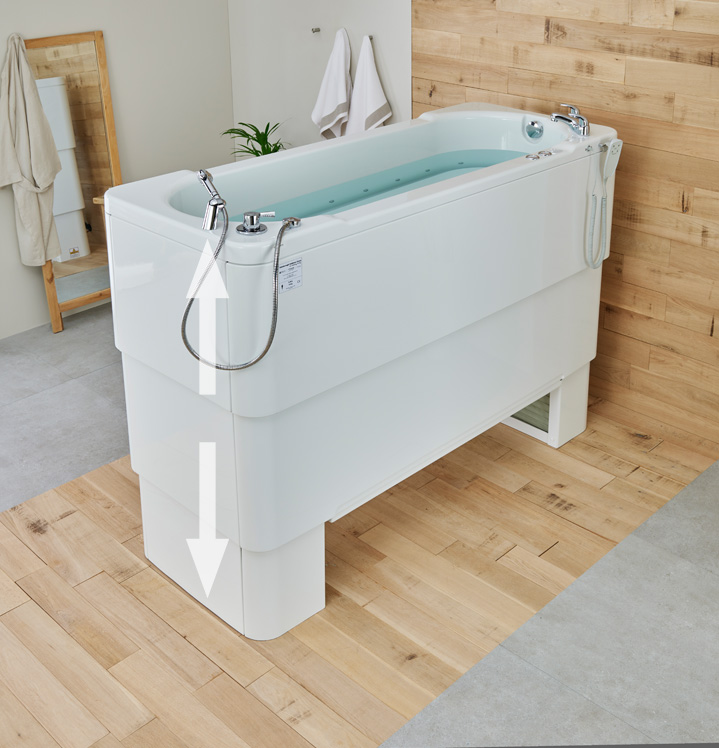 Raised Gemini adjustable height bath