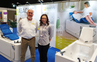 Abacus sales team at Kidz Middle exhibition stand